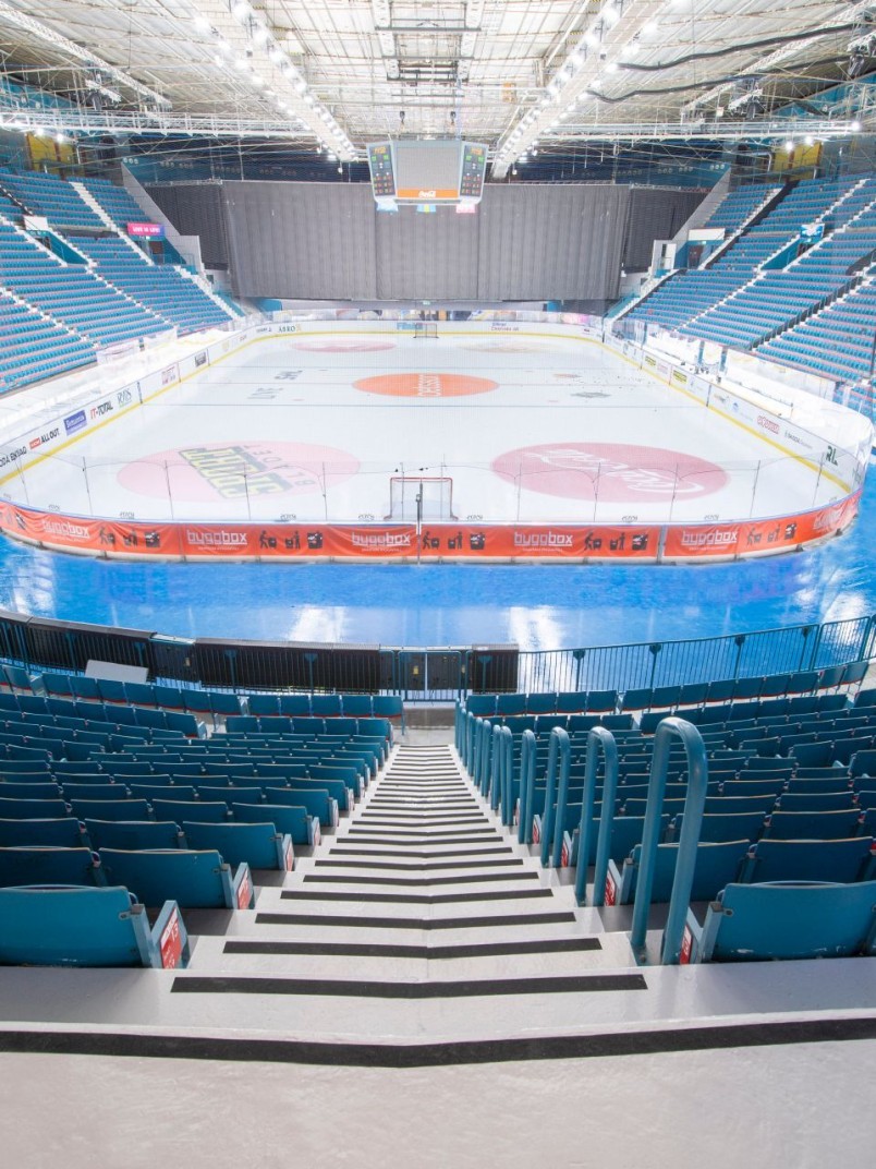 Golvlösningar för arenor och ishallar