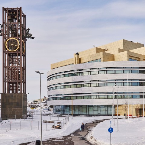 Klocktorn i Kiruna