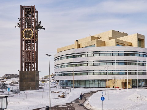 Klocktorn i Kiruna